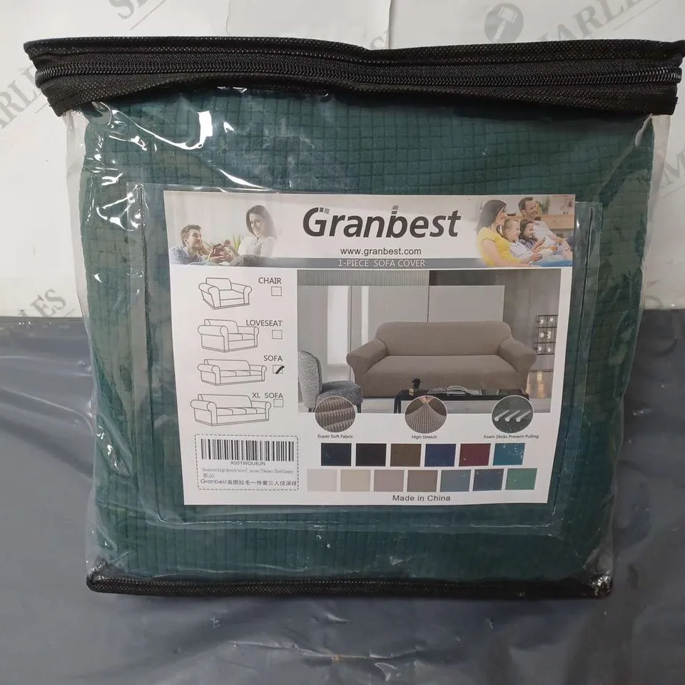 GRANBEST 1-PIECE SOFA COVER IN GREEN