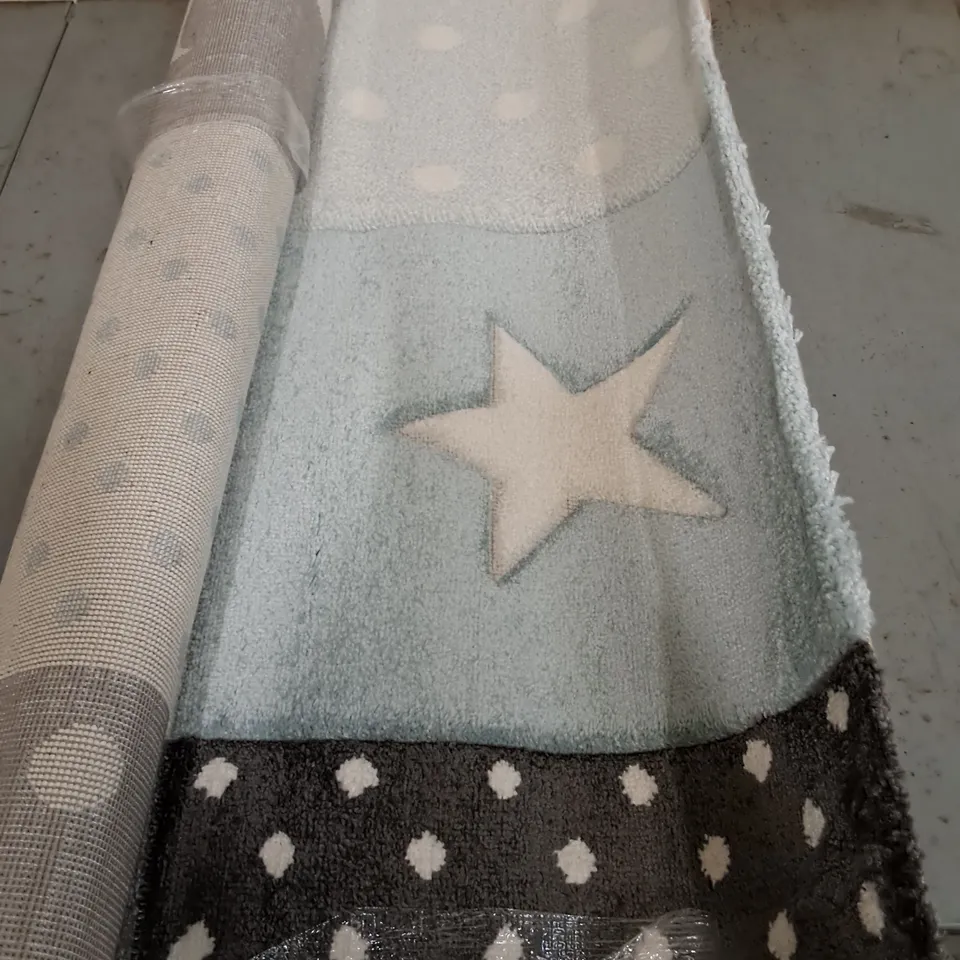 BRAND NEW PACO COSMO BLUE RUG - SQUARE 133CM