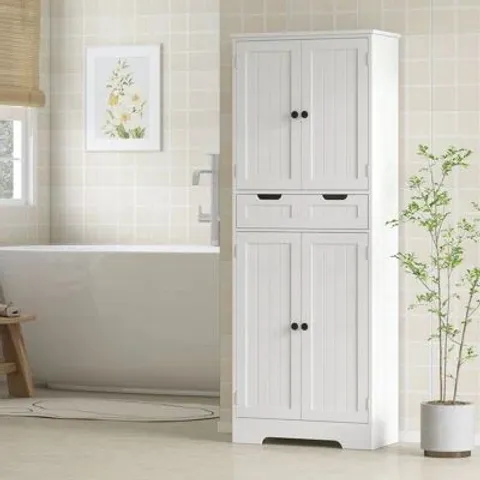 BOXED FREESTANDING BATHROOM CABINET - WHITE (1 BOX)