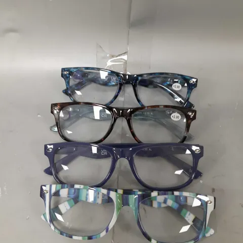 HUMMINGBIRD SET OF 4 READERS WITH BLUE LIGHT FILTER