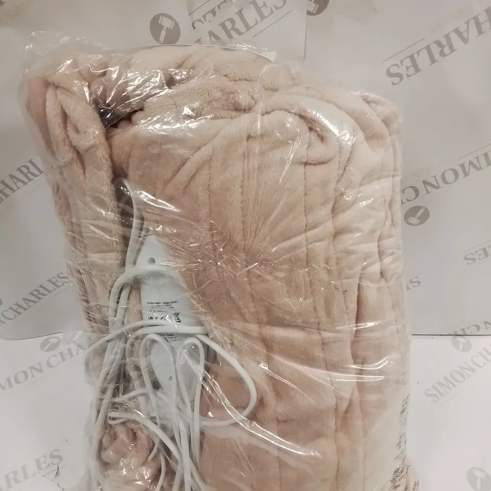 BOXED COZEE HOME VELVETSOFT HEATED THROW IN PINK