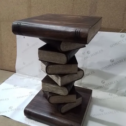 BOXED HOMESDIRECT365 STACK OF BOOKS SIDE TABLE