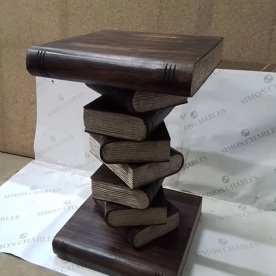 BOXED HOMESDIRECT365 STACK OF BOOKS SIDE TABLE