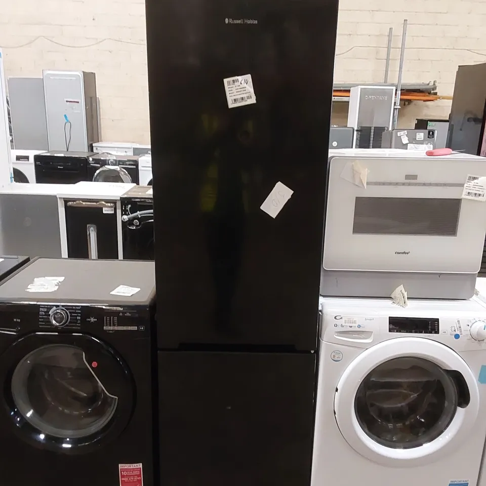 RUSSELL HOBBS FREESTANDING FRIDGE FREEZER BLACK, MODEL: RH54FF180B