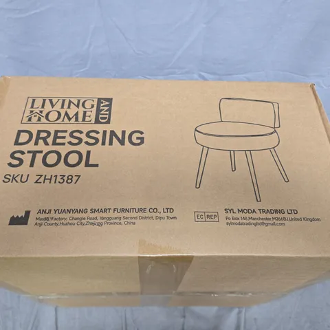 LIVING HOME DRESSING STOOL – BOXED 