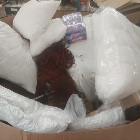 PALLET CONTAINING A VERY LARGE QUANTITY OF ASSORTED CONSUMER PRODUCTS INCLUDING: BEDDING, WIG, INCONTINENCE PADS ECT