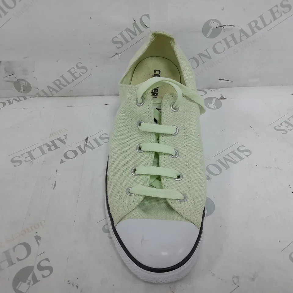 PAIR OF CONVERSE ALL STARS IN LIME GREEN - UK 8
