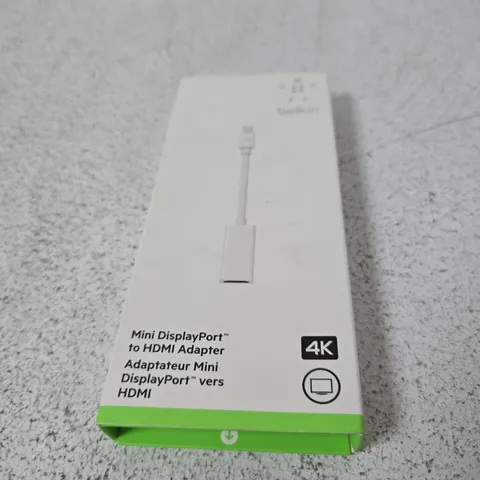 BELKIN MINI DISPLAYPORT TO HDMI ADAPTER – 4K, BOXED