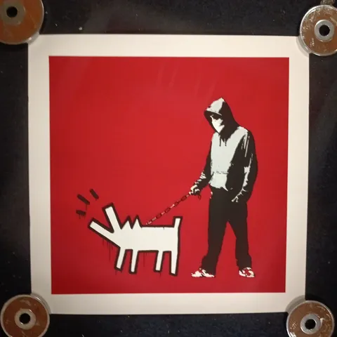 BANKSY "CHOOSE YOUR WEAPON" RED ART PRINT - 137/500