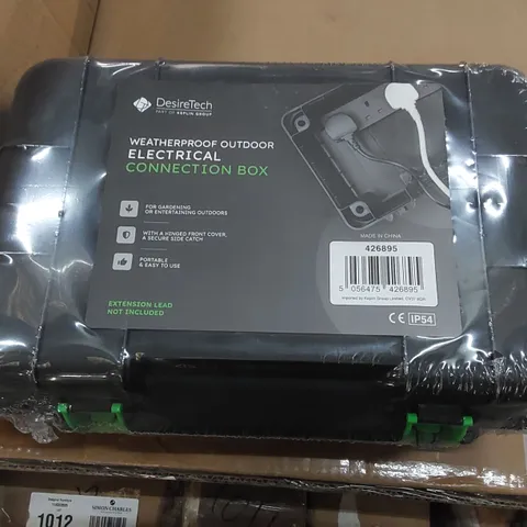 BOXED DESIRETECH WEATHERPROOF OUTDOOR ELECTRICAL CONNECTION BOX