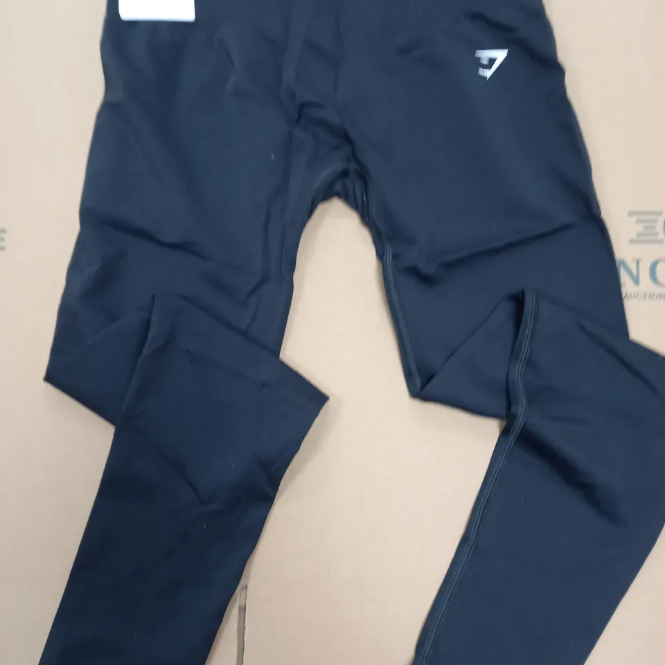 PAIR OF GYMSHARK BLACK TRAINING LEGGINGS - M BODY FIT