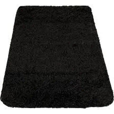 BRAND NEW BAGGED PACO HOME 505 SYDNEY BATH MAT IN BLACK - 80 x 150cm