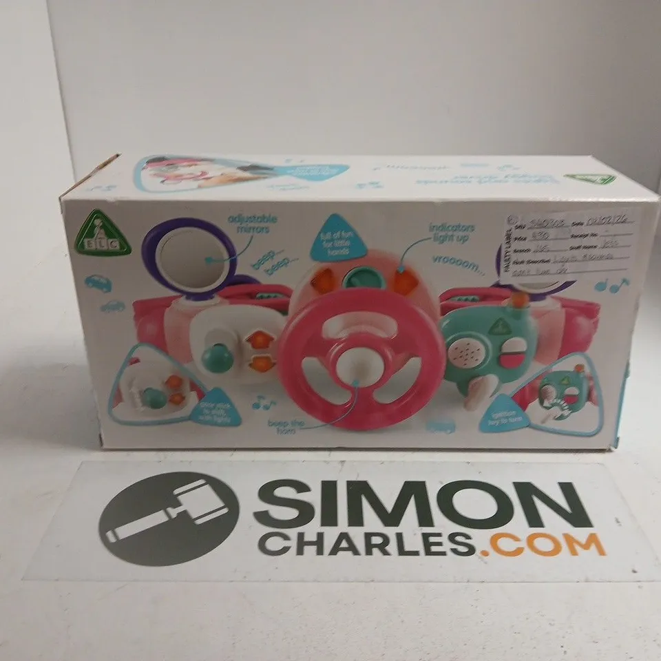 PINK TODDLER STEERING WHEEL PLAYSET – BOXED