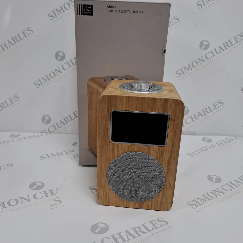 BOXED JOHN LEWIS ARIA II DAB+/FM DIGITAL RADIO
