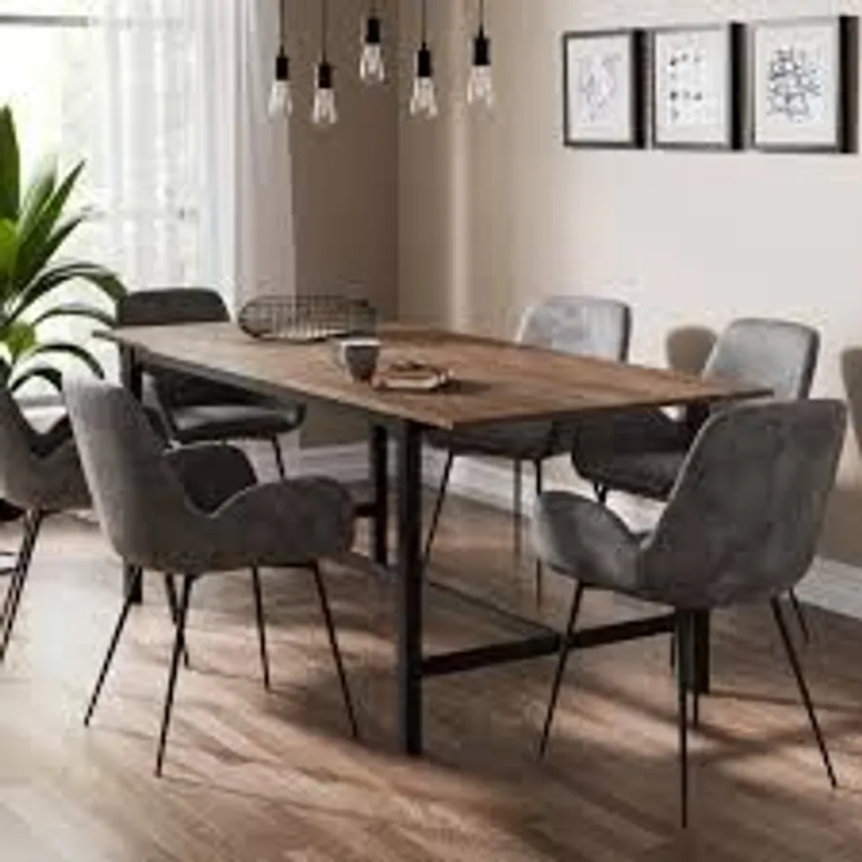BOXED FULTON EXTENDING DINING - RUSTIC PINE EFFECT (1 BOX)
