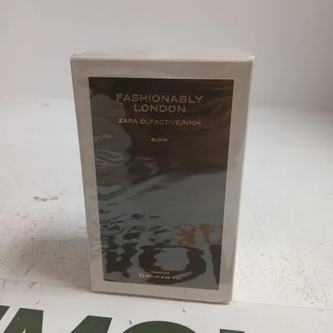 BOXED AND SEALED FASHIONABLY LONDON ZARA OLFACTIVE NO 04 ELIXIR PARFUM 100ML