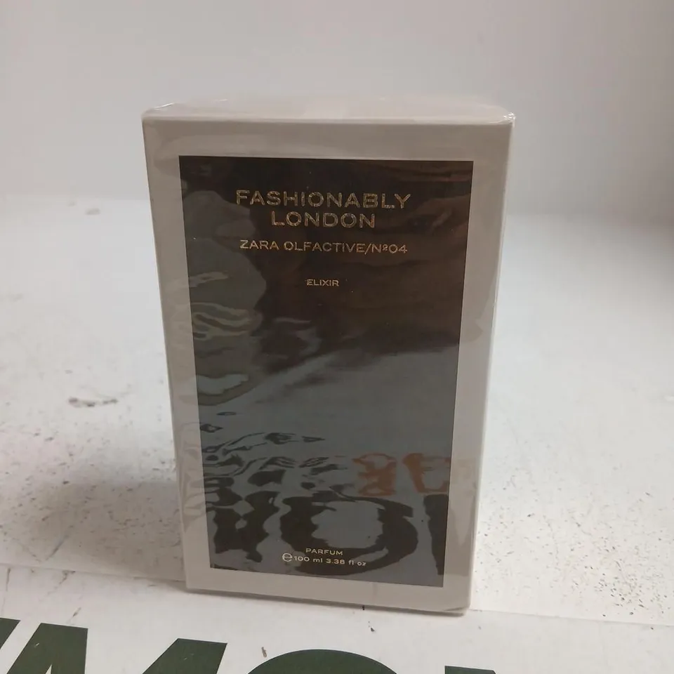BOXED AND SEALED FASHIONABLY LONDON ZARA OLFACTIVE NO 04 ELIXIR PARFUM 100ML