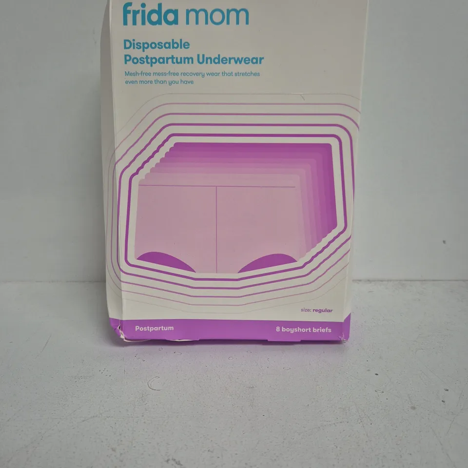 FRIDA MOM DISPOSABLE POSTPARTUM UNDERWEAR – REGULAR, 8 BRIEFS (BOXED)