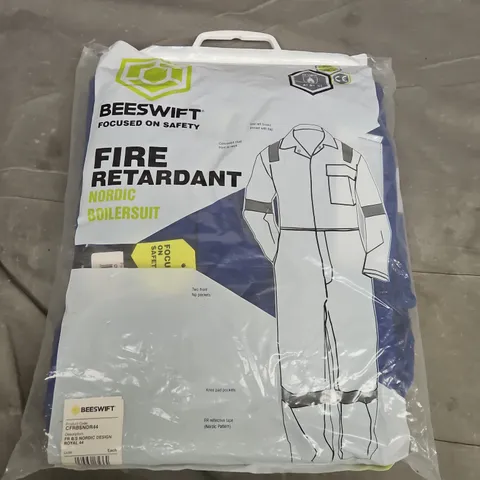 BAGGED BEESWIFT FIRE RETARDANT NORDIC BOILERSUIT IN ROYAL BLUE - UK44