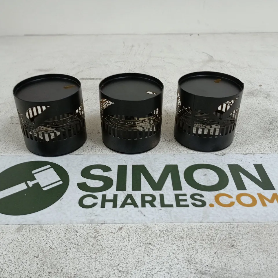 GARDEN STORIES SET OF 3 COLOUR CHANGE PROJECTION WALL LIGHTS