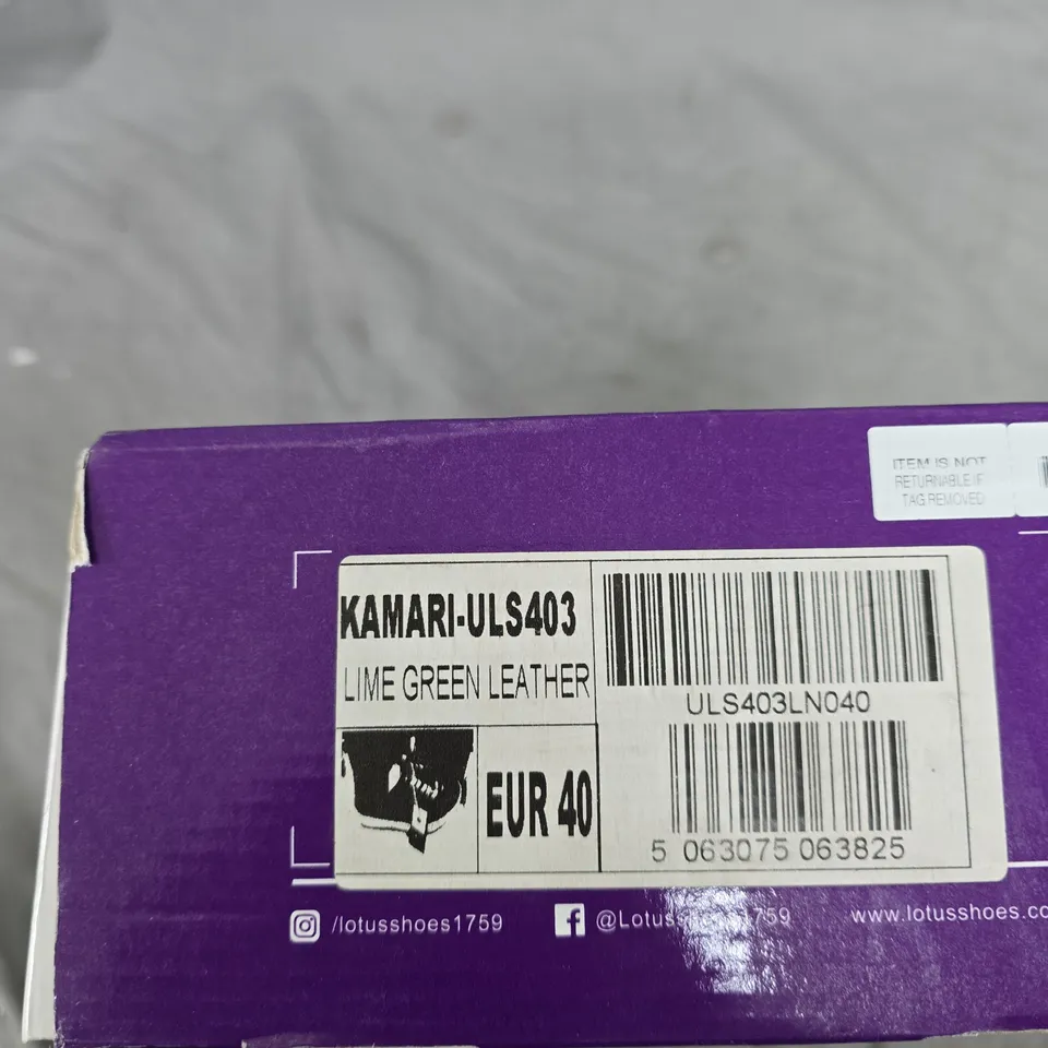LOTUS KAMARI ULS403 LIME GREEN LEATHER SHOES – UK 6 (EU 40)