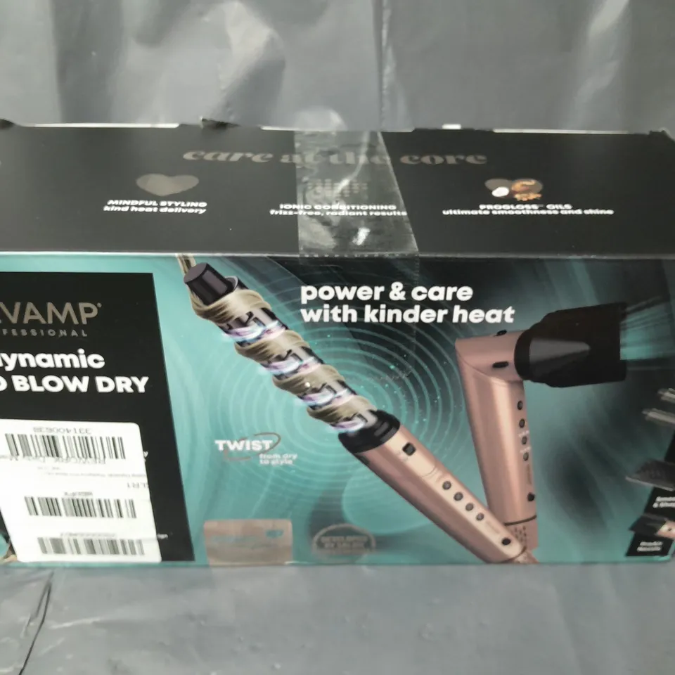 BOXED REVAMP DYNAMIC RADIANCE PRO BLOW DRY 7 IN 1 IONIC AIRSTYLER