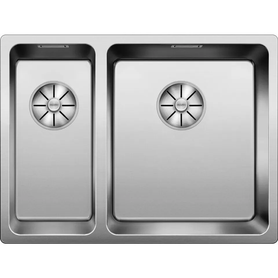 BOXED ANDANO 44CM X 19CM DOUBLE BOWL KITCHEN SINK