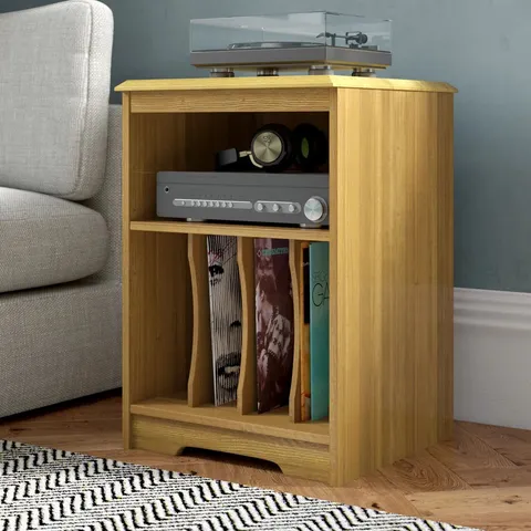 LP/MEDIA STORAGE TABLE - OAK
