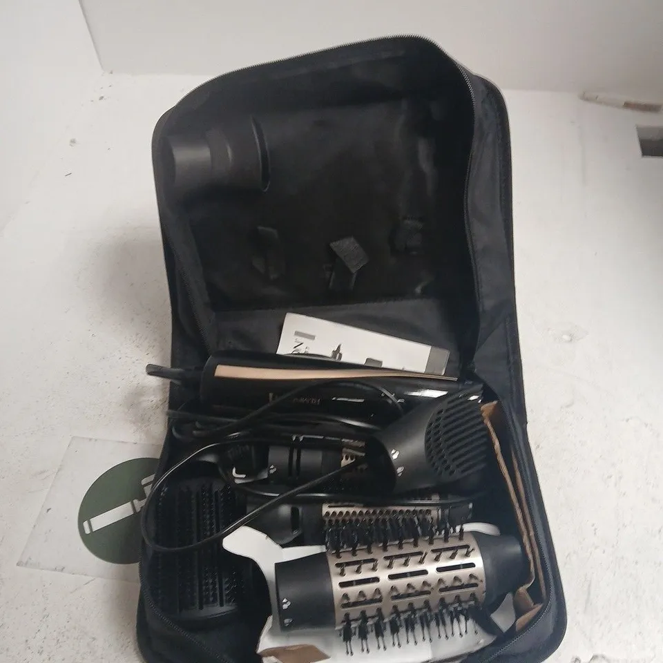 REMINGTON BLOW DRY & STYLE CARING 1200W AIRSTYLER AS7700 – WITH ATTACHMENTS IN CARRY CASE