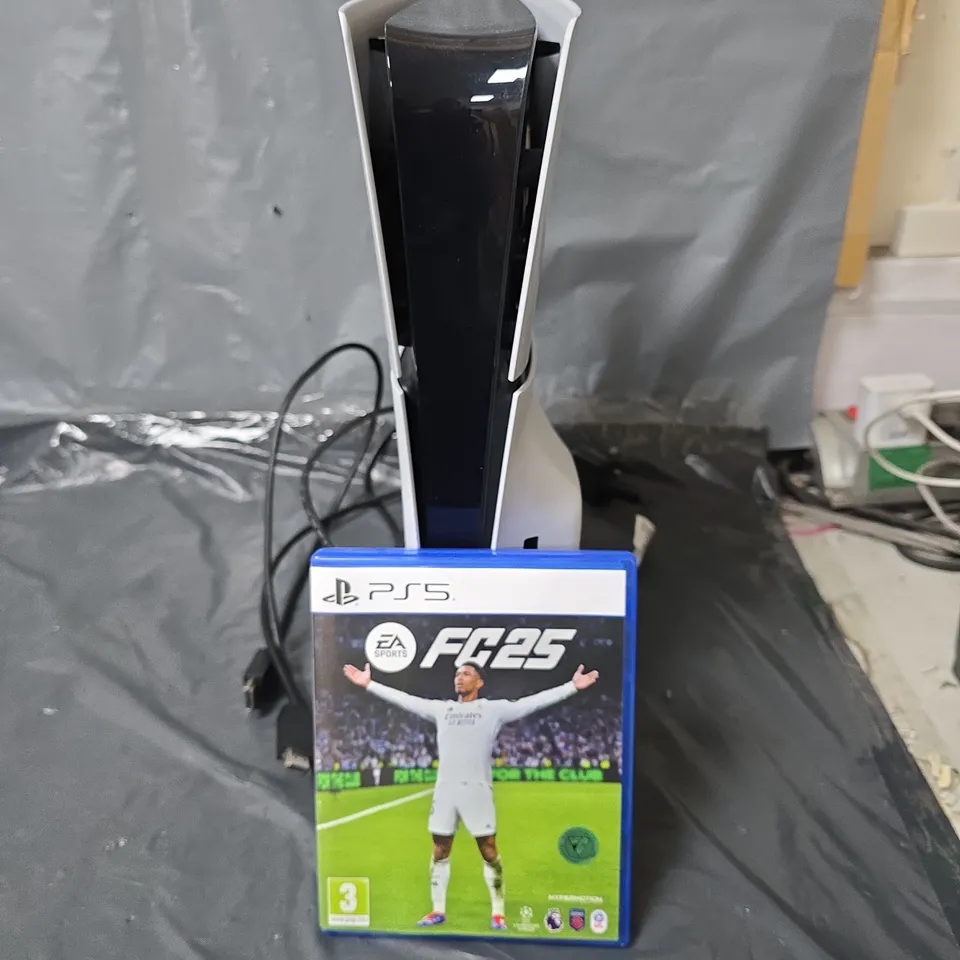 PS5 CONSOLE WITH FC25 VIDEO GAME - NO CONTROLLERS