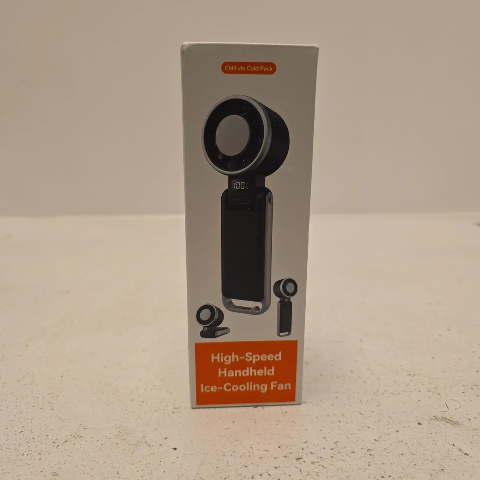 HIGH SPEED HANDHELD ICE COOLING FAN BOXED