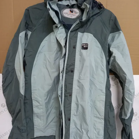 SPRAY WAY PERFORMANCE COAT IN LIGHT BLUE/GREY - XL