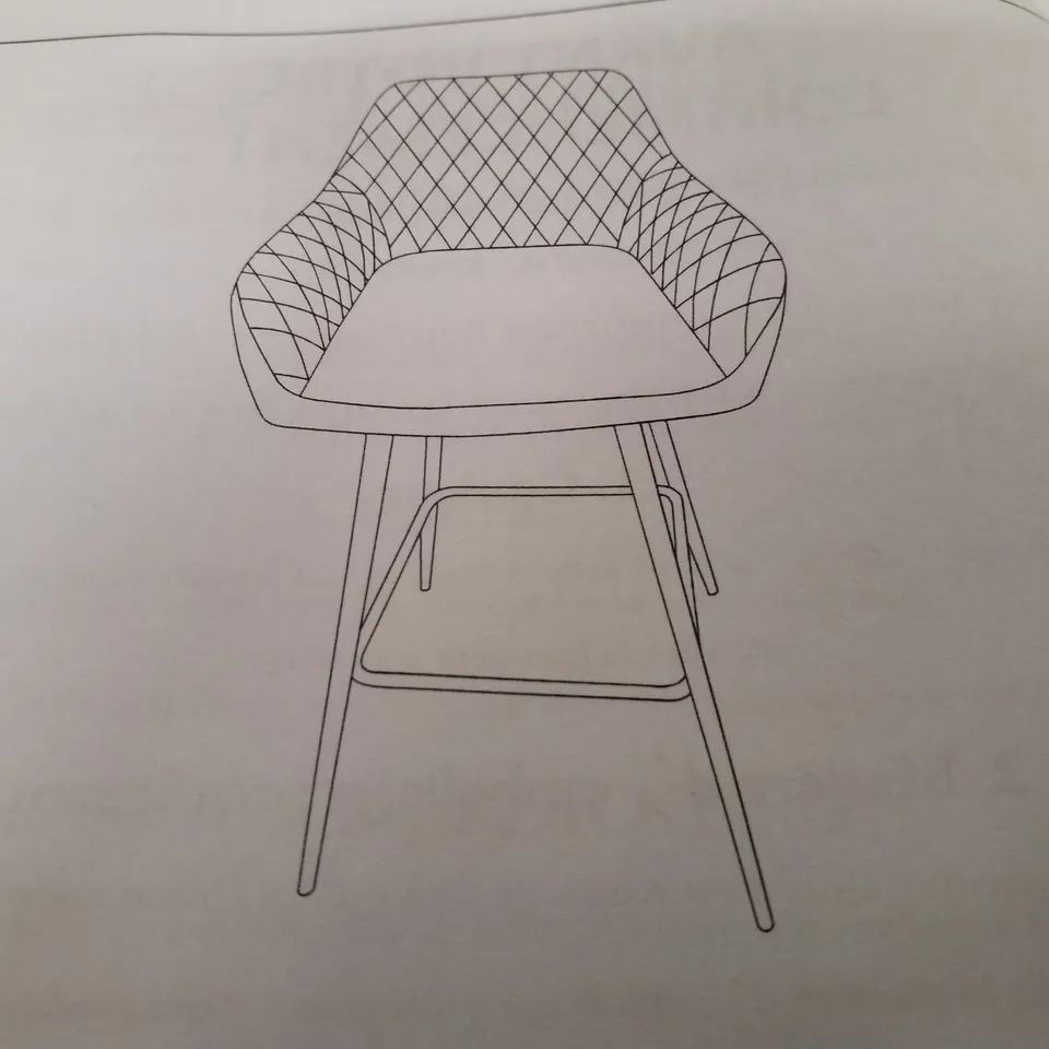 BOXED TEAL FABRIC DINING CHAIRS 