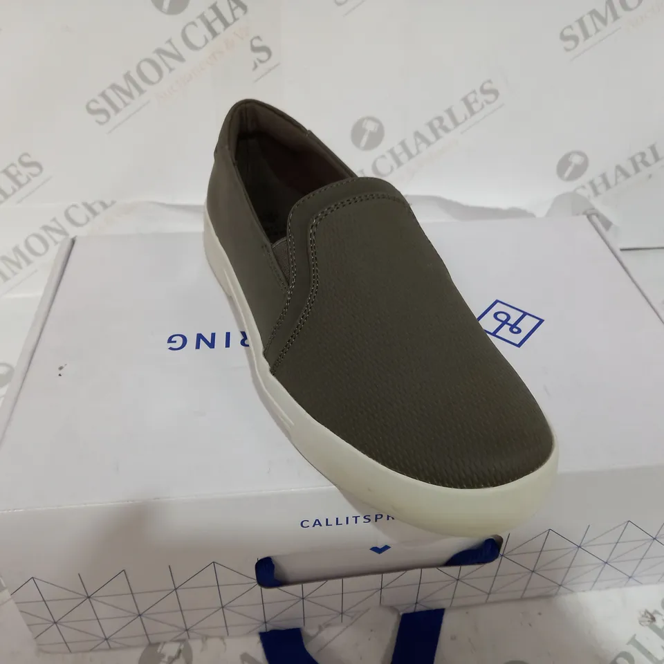 BOXED NORTHELLE CALL IT SPRING GREY SLIP ON SHOES - SIZE 6.5