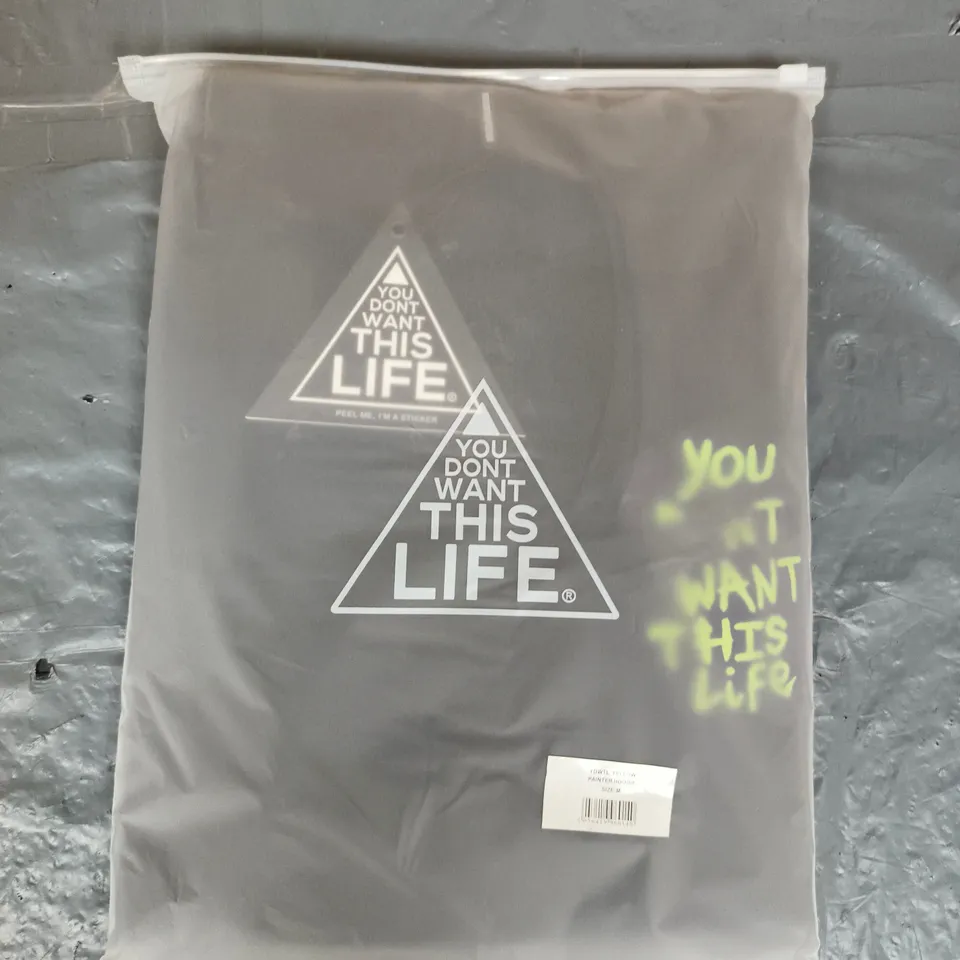 YOU DON'T WANT THIS LIFE PAINTER HOODIE – SIZE M