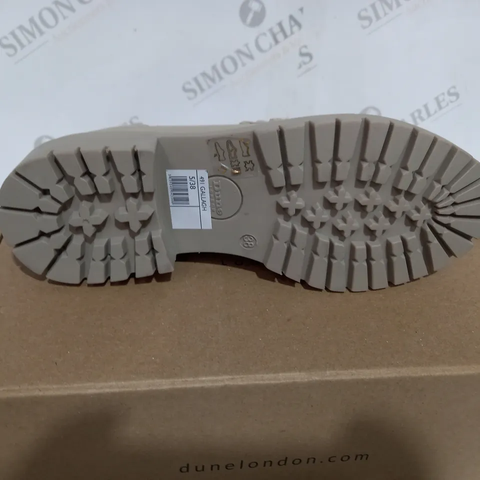 BOXED  DUNE CHUNKY LOAFERS IN cream UK SIZE 5