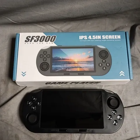 BOXED SF3000 PORTABLE VIDEO GAME PLAYER 
