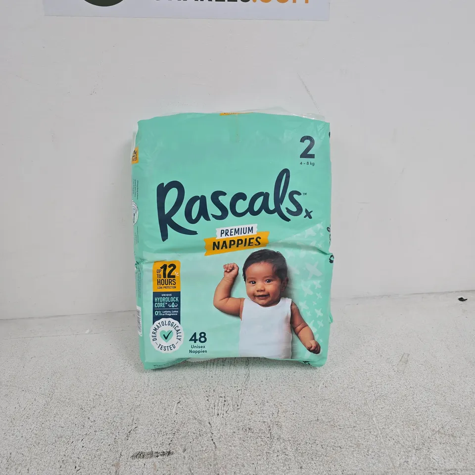 RASCAL'S PREMIUM NAPPIES SIZE 2 (4-8 KG) – 48 PACK