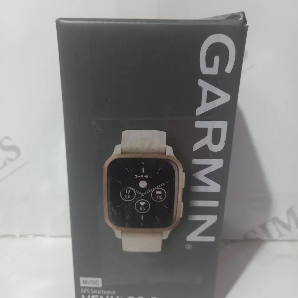 BOXED GARMIN VENU SQ 2 GPS SMARTWATCH IN WHITE
