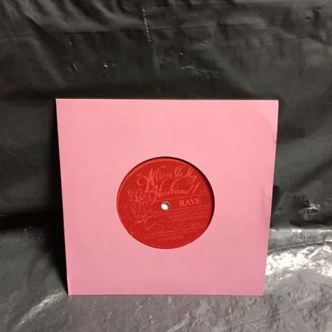 RAYE WHERE IS MY HUSBAND 7” LIMITED PINK SMOKE VINYL