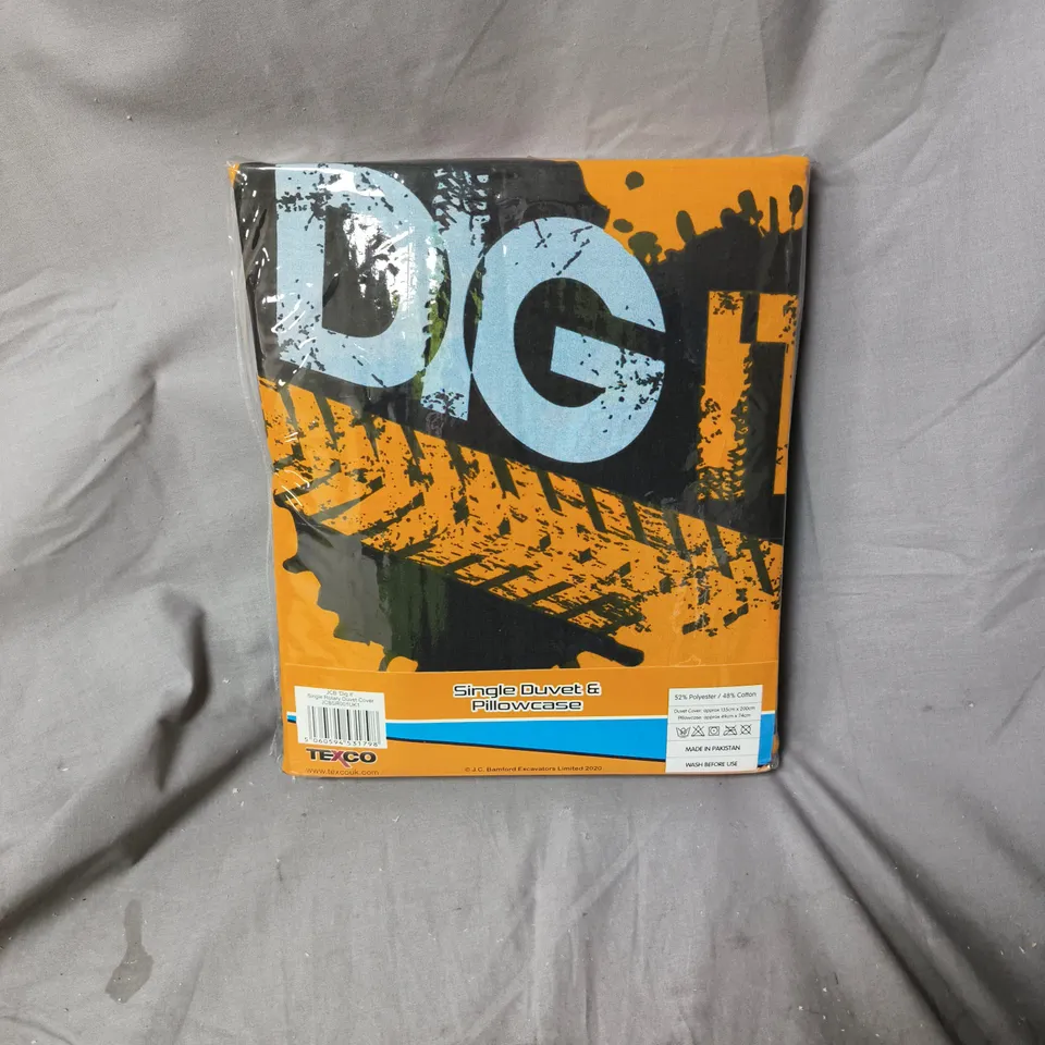 TEXCO SINGLE DUVET COVER & PILLOWCASE SET – DIG IT DESIGN