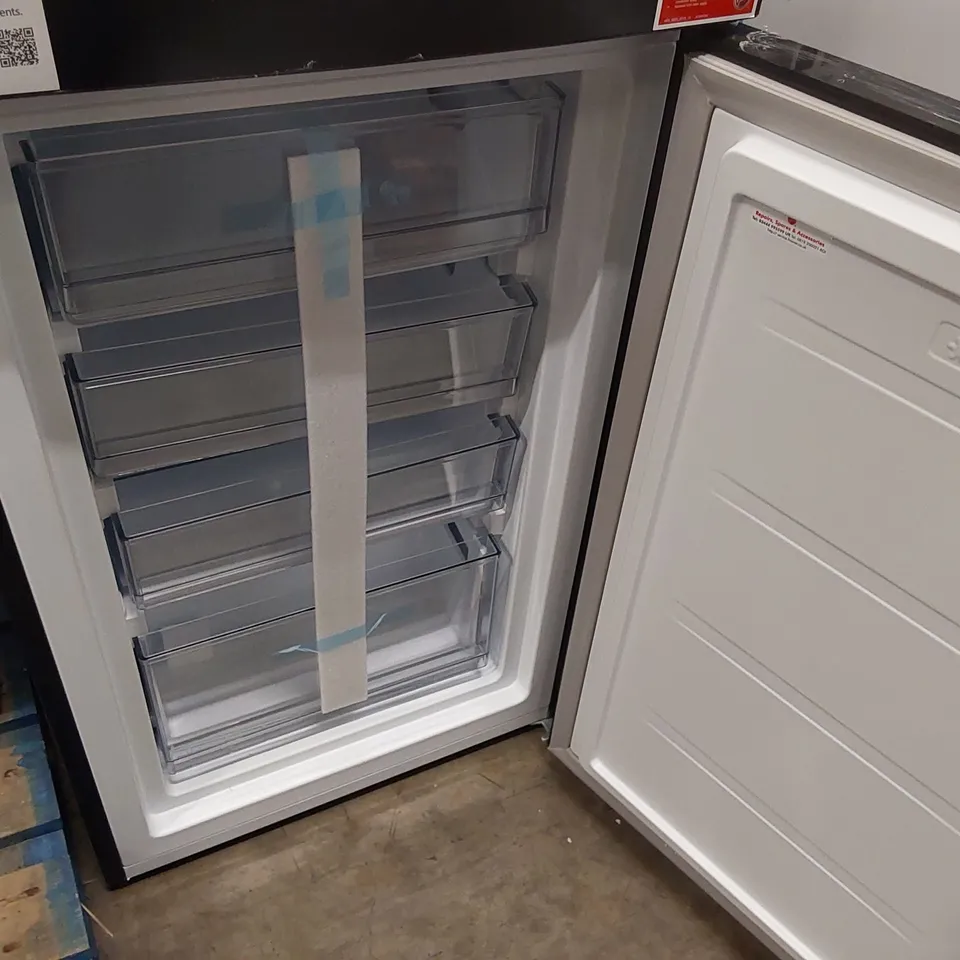 HOOVER HOCT3L517FWBK 246 LITRE 50/50 FREESTANDING FRIDGE FREEZER BLACK - UNPROCESSED RAW RETURN