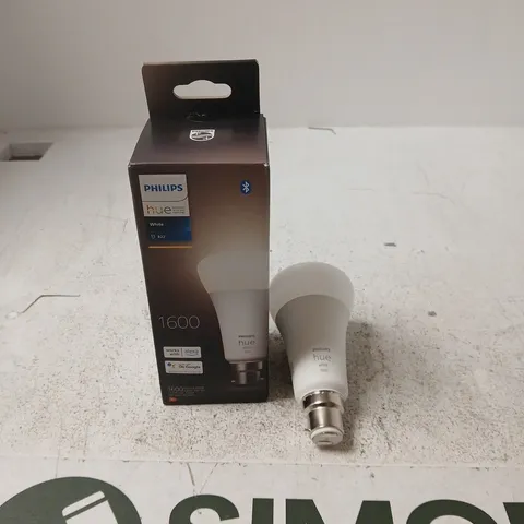 PHILIPS HUE WHITE LED SMART BULB (BLUETOOTH) – 1600 LUMENS
