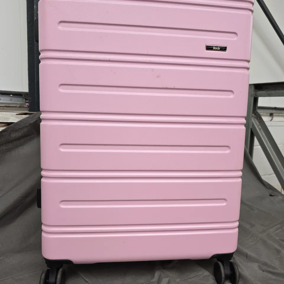 ROCK LISBON LARGE SUITCASE PINK - COLLECTION ONLY