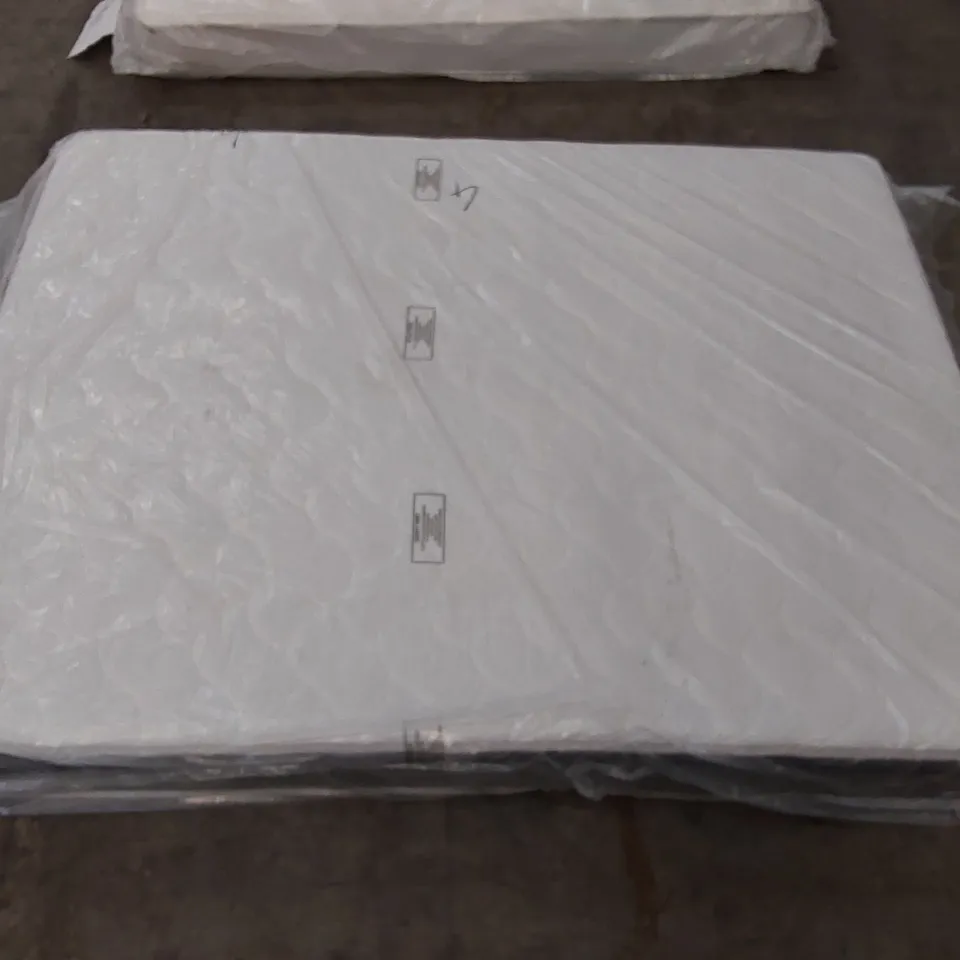 QUALITY BAGGED ASPIRE COOL LONG FLAME QUILTED - POCKET + 10 VALUE MED CORE - GREY SQUARE RIBBON OL BORDER 8" KING SIZE ROLLED MATTRESS 