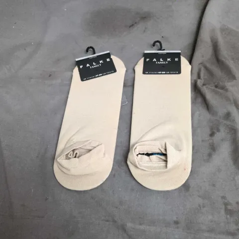 FALKE FAMILY COTTON SOCKS, SAND COLOUR, UK 11.5-14 (US 12.5-15) – SET OF 2