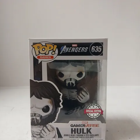 BOXED FUNKO POP! GAMES -  MARVEL AVENGERS HULK (GAMEVERSE) – SPECIAL EDITION BOBBLE-HEAD - 635