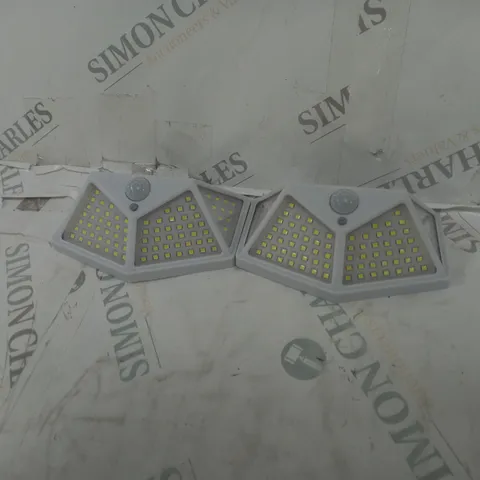 SET OF 2 SOLAR SECURITY LIGHTS