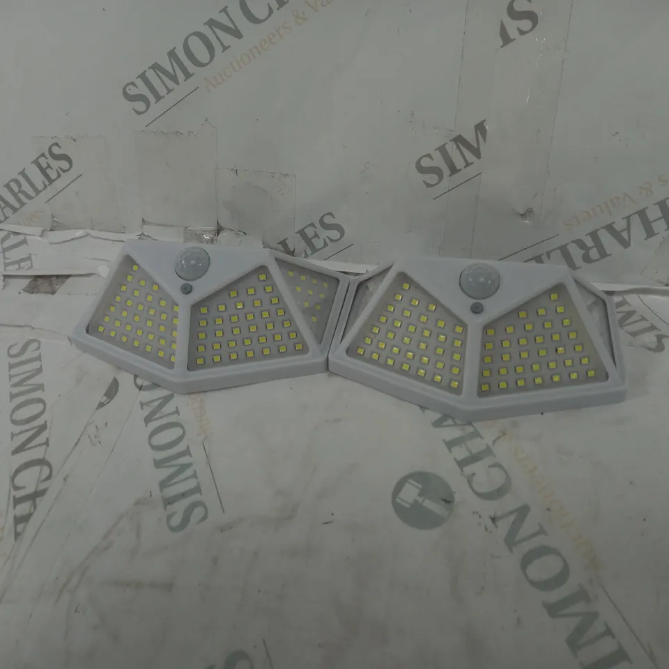 SET OF 2 SOLAR SECURITY LIGHTS