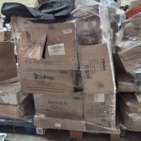PALLET OF ASSORTED HOUSEHOLD GOODS AND PRODUCTS TO INCLUDE;STOOLS,PILLOW,SUNGLASSES 
